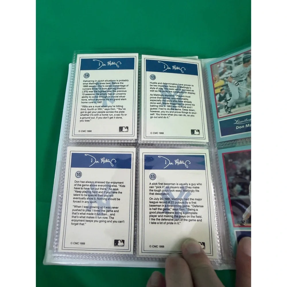 1988 The Don Mattingly Story Limited Edition Card Set & Talking Record Yankees